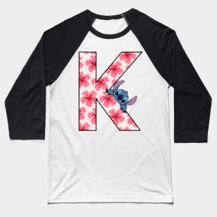 Stitch letter Baseball T-Shirt